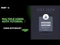 Build a Simple Python CLI Login System with Dictionary Multiple Users Auth Tutorial
