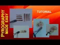 Wood burning for beginners - How to Use the Shader Pen Tip