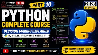Python If Else Decision Making Explained Python Complete Course Part 10 Hindi 2026
