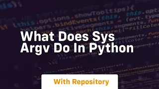 what does sys argv do in python