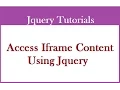 How To Access Contents Of An Iframe In