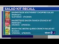 Costco DOH recall four salad kits for potential contamination
