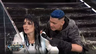 بسمة وضرب عنيف لـ رامز جلال ووقوعه فى المية بعد مقلب رامز مجنون رسمي 