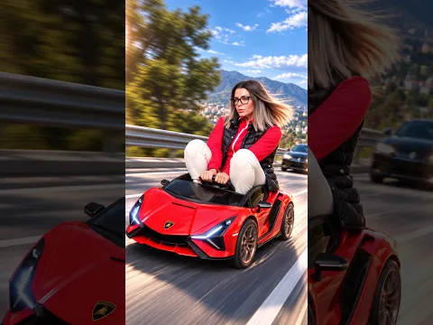 Mama rijdt in een gloednieuwe Lamborghini! 🚗🔥