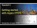 Getting started with Aspen HYSYS