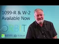 1099-R W-2 Forms Available in ORBIT for Retirees and Benefit Recipients