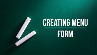 How to Create a Menu Form Using Visual Studio Client-Server Programming
