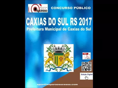 Download MP3 Apostila Prefeitura de Caxias do Sul RS 2017 Técnico em Informática