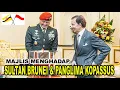 Lagu KDYMM SULTAN HASSANAL BOLKIAH BERKENAN MENERIMA MENGHADAP PANGLIMA KOPASSUS INDONESIA