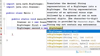 Adding Two Large Integers in Java using BigInteger
