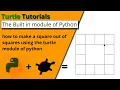 How To Draw a Square Out Of Squares With The Turtle Module Of Python Turtle Module Tutorials