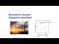 Economic dispatch optimization problem