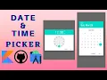 How to create a Date Time Picker Dialog in Android Studio Kotlin 2023