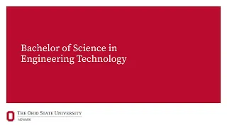 Bachelor of Science in Engineering Technology Information Session
