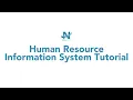 Human Resource Information System HRIS Recruitment Module Tutorial