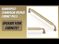 REVIEW 2026 Asimerdeco Champagne Bronze Cabinet Pulls Features