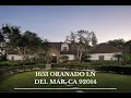 1653 Oranado Lane Del Mar CA 92014