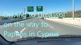 Driving to Limassol on the way to Paphos in #Cyprus (Dec 24, 2023)