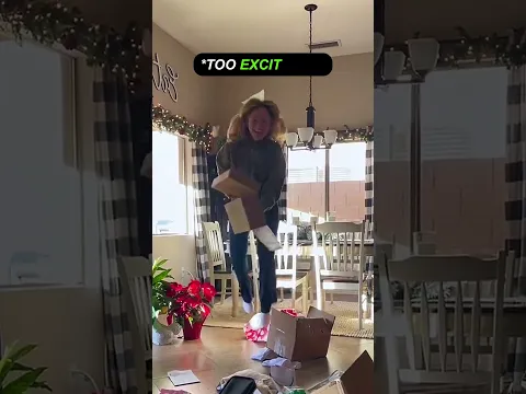 She couldn't contain her excitement 🤣