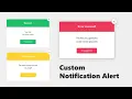 Alert Notification Message in HTML CSS JavaScript
