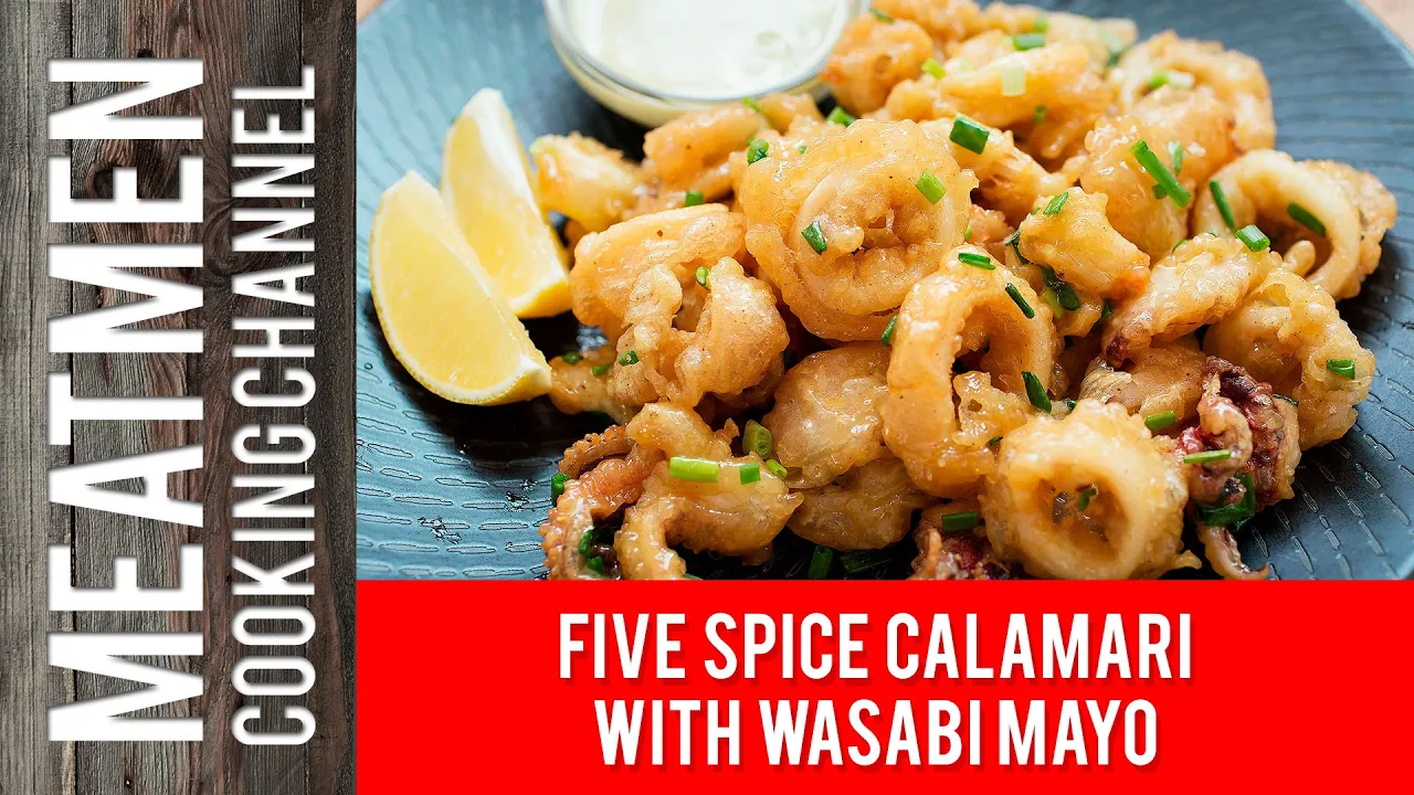 Five Spice Calamari with Wasabi Mayo - 
