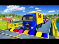 Download Lagu Trucks Cars vs Massive Speed Bumps Beamng RST Games 01