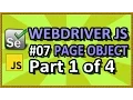 WebDriverJS Page Object Part 1 of 4 Part 07 QAShahin