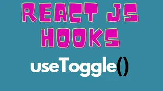 React JS Custom Hooks useToggle