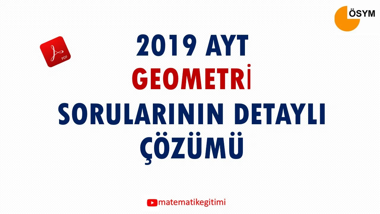 1 GÜNDE ANALİTİK GEOMETRİ FULL TEKRAR  | Rehber Matematik #aytmatematik #fulltekrar