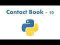 Contact Book - 10 Python