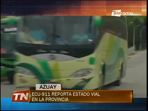 ECU-911 reporta estado vial en la provincia
