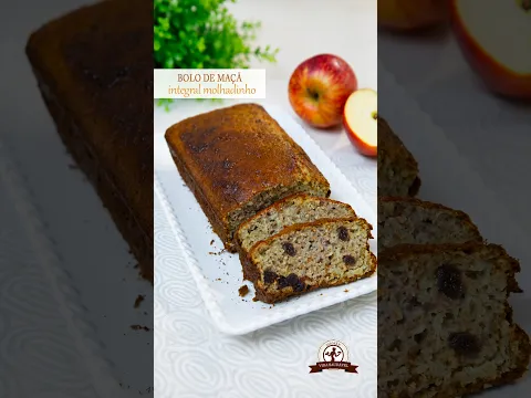 Você precisa provar esse BOLO DE MAÇÃ FIT