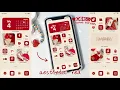 customize your iphone aesthetic Red theme ios15 how to have an aesthetic phone