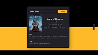 IMDB clone using HTML CSS AND JAVASCRIPT Coding Ninjas project Also with Source code