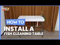 How to Install the Camping Fish Cleaning Table with Grid Rack and Faucet NP11019
