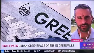 Weather Channel Urban Green Space at Unity Park in Greenville SC