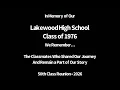 LHS Class of 1976 Memoriam