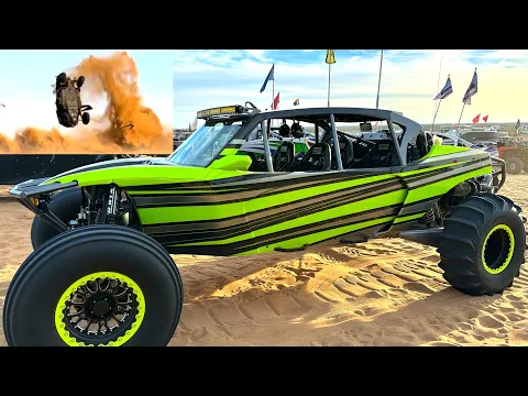 Download MP3 MASSIVE CRASH AT GLAMIS SAND DRAGS Presidents Day 2024 | DIRT BIKE DIARIES EP.217