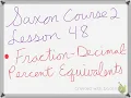 Saxon course 2 Lesson 48