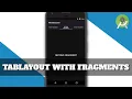 Create TabLayout with Different Fragments Dark UI - Android Studio Tutorial