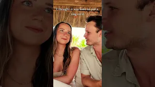 We got engaged on a beach in Mauritius❤️ #travel #engagement #proposal #love