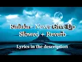 Download Lagu Raluka - Never Give Up | Slowed + Reverb | Lyrics in the description