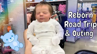Reborn Road Trip Outing to Walmart Pack a Diaper Bag with Shopping with my Reborn Baby Doll