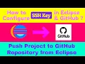 How to configure SSH Key in Eclipse GitHub Push Project to GitHub Repository from Eclipse 2021
