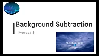 Python Background subtraction using OpenCV