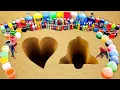 How to Make Heart and Bell with Cement \u0026 Orbeez, Big Fanta, Sprite, Mtn Dew, Coca Cola vs Mentos