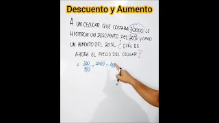 Descuento y Aumento, Porcentaje - Profe Jeff 