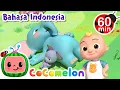 Download Lagu Gajah dan Tikus Cegukan | CoComelon Bahasa Indonesia - Lagu Anak Anak | Nursery Rhymes