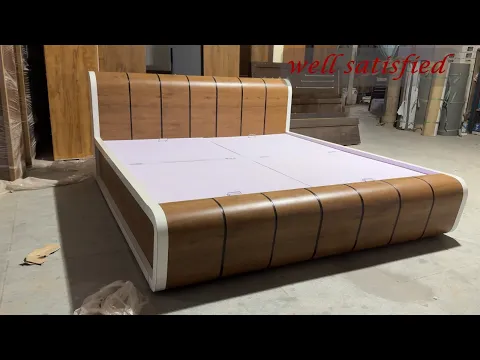 Download MP3 How its made at Factory: King Size Plywood Bed | Full step by step video