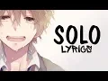 Download Lagu Nightcore - Solo (Male version) Clean Bandit || Lyrics